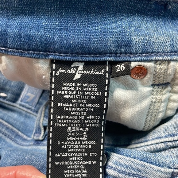 Seven for All Mankind Women’s The Ankle Skinny, Raw hem, high rise, size 26 - Picture 4 of 11